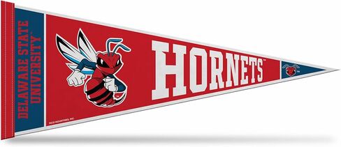 Rico Industries NCAA Delaware State Hornets 12" x 30" Felt Wall Décor Pennant - Great for Home/Bed Room/Man Cave Décor in Saudi Arabia