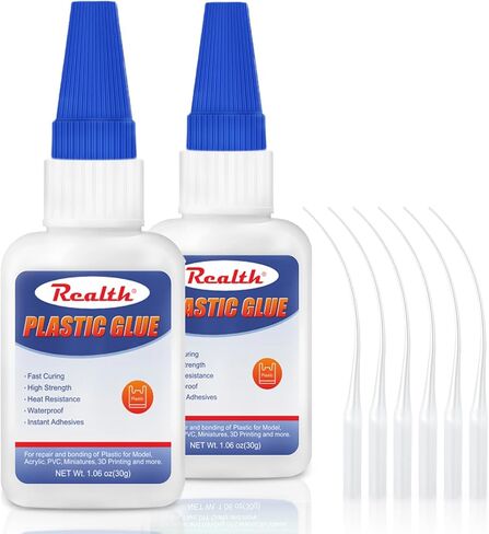 Plastic Model Glue 60g, Strong Clear Glue for Plastic, Instant Drying Heat-Resistant for Model Acrylic PVC Miniatures 3D Printing, with Anti-Clog Cap in Saudi Arabia