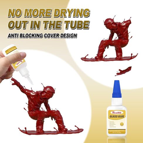 Plastic Model Glue 60g, Strong Clear Glue for Plastic, Instant Drying Heat-Resistant for Model Acrylic PVC Miniatures 3D Printing, with Anti-Clog Cap in Saudi Arabia