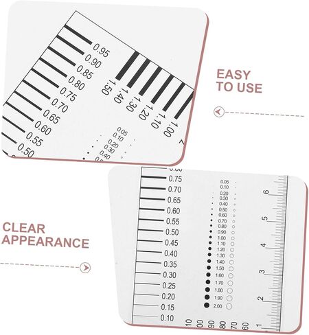 Homoyoyo High Precision Line Measurement Ruler for Flaw Detection Factories and Workshops Compact Transparent Gauge for Crack and Scratch Evaluation in Saudi Arabia