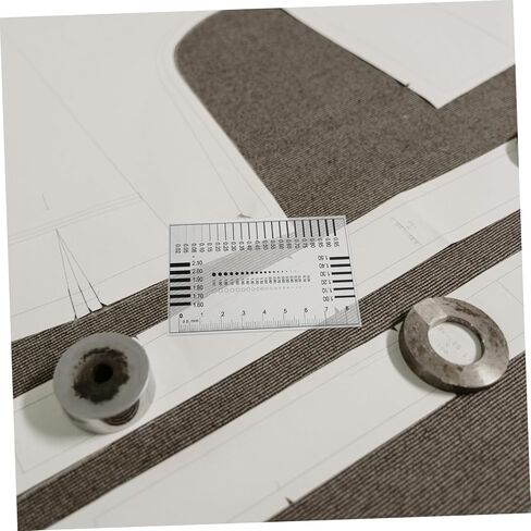 Homoyoyo High Precision Line Measurement Ruler for Flaw Detection Factories and Workshops Compact Transparent Gauge for Crack and Scratch Evaluation in Saudi Arabia
