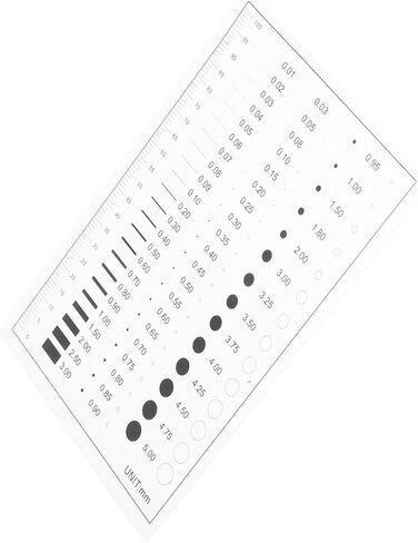Cabilock Defect Detection Gauge Estimation Chart High Accuracy Line Gauge Ruler Measurement Tool for Crack and Scratch in Saudi Arabia