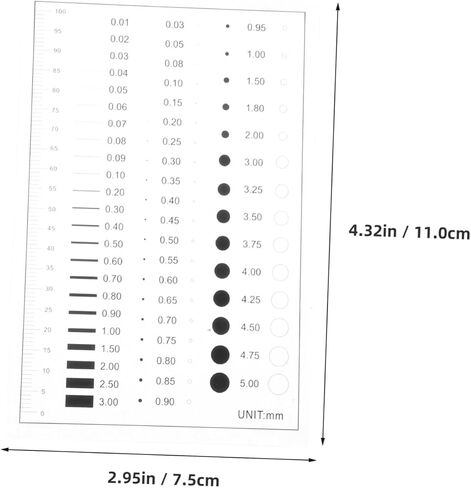 Cabilock Defect Detection Gauge Estimation Chart High Accuracy Line Gauge Ruler Measurement Tool for Crack and Scratch in Saudi Arabia