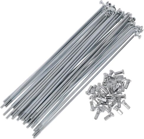 36 مجموعة 12G متحدث الدراجة 165 مم متحدث عجلة الدراجة 45 النغمة الفضية المجلفنة الصلب in Saudi Arabia