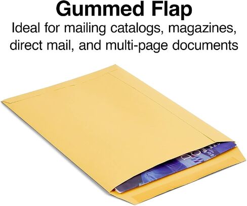 Staples 534719 Gummed Flap Kraft Envelope 7 1/2-Inch x 10 1/2-Inch Brown 100/BX in Saudi Arabia
