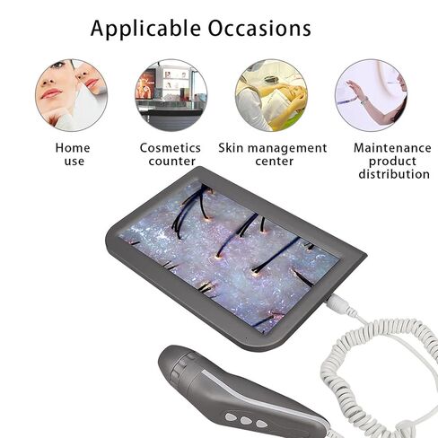 Scalp Hair Follicle Skin Hair Detector Analyser Machine Charging Type for Beauty Salon Nail (10.1 inch) in Saudi Arabia