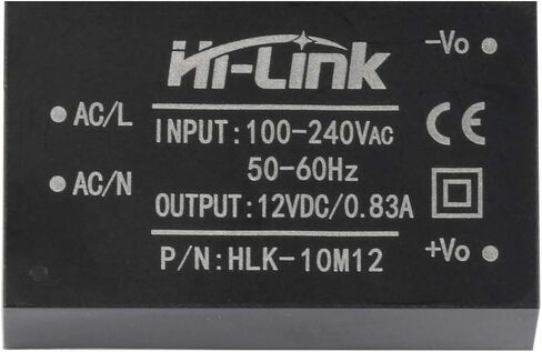 HLK-10M12 AC-DC 220V إلى 12 فولت 10W مفتاح الأسرة الذكي وحدة مزود الطاقة المعزولة (2 PCS) (10M12 220V إلى 12V) in Kuwait