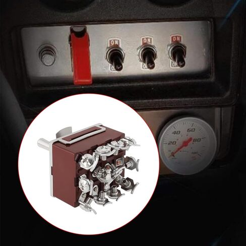 SING F LTD 2PCS 4PDT 4P2T Latching Toggle Switch 59.6x31.6x37.1mm ON-Off-ON Screw Terminals Switch Rock Switch Used to Control Small Electronic Projects in Kuwait