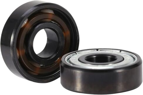 16pcs Ceramic 608 Bearings 8x22x7mm ABEC-11 with White ZrO2 Balls for Skating Inline Roller Skate Wheels in Saudi Arabia