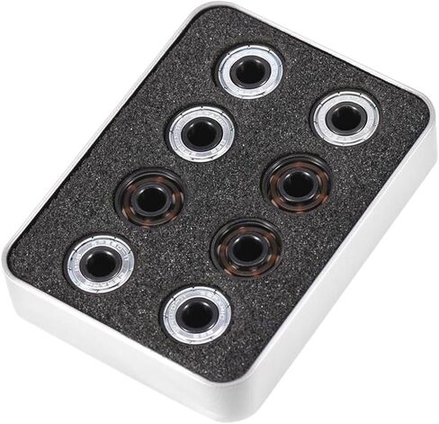16pcs Ceramic 608 Bearings 8x22x7mm ABEC-11 with White ZrO2 Balls for Skating Inline Roller Skate Wheels in Saudi Arabia