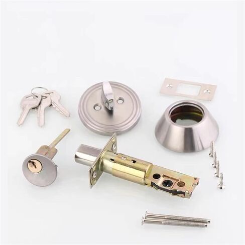 Home Door Gate Deadbolt Metal Dead Bolt Security Door Lock with Keys Safe Lock for Home Office Door Lock in Saudi Arabia