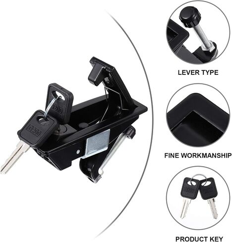 4 pcs Range Tin Draw Door Trigger Mount Locks- Panel Adjustable Industrial Rv Push Thickness: Cabinet Zinc Hasp Operated and Alloy Flush Key Locking Equipment Replacement(Blackx2pcs,12X5CMx3pcs) in Saudi Arabia