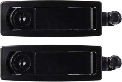 4 pcs Range Tin Draw Door Trigger Mount Locks- Panel Adjustable Industrial Rv Push Thickness: Cabinet Zinc Hasp Operated and Alloy Flush Key Locking Equipment Replacement(Blackx2pcs,12X5CMx3pcs) in Saudi Arabia