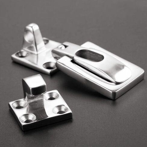 1/2/4 حزمة من الفولاذ المقاوم للصدأ 316 Marinegrade Locker Hatch مضاد للحشرات الملبس ， 2-3/5inch مزلاج قفل الثقيلة للصف/الشراع Skiff Boat Yacht Accessories in Saudi Arabia