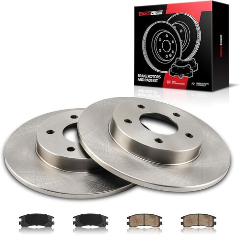 Torchbeam Front Brakes and Rotors Kit Brake Pads Brake Rotors and Pads for Honda 2008-2011 Accord 2.4L, Honda 2008-2011 Accord 3.5L, Acura 2004-2008 TL 3.2L,2004-2010 TSX,Brake Rotors Ceramic Pads Kit in Saudi Arabia