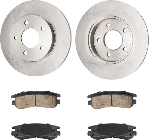 Torchbeam Front Brakes and Rotors Kit Brake Pads Brake Rotors and Pads for Honda 2008-2011 Accord 2.4L, Honda 2008-2011 Accord 3.5L, Acura 2004-2008 TL 3.2L,2004-2010 TSX,Brake Rotors Ceramic Pads Kit in Saudi Arabia