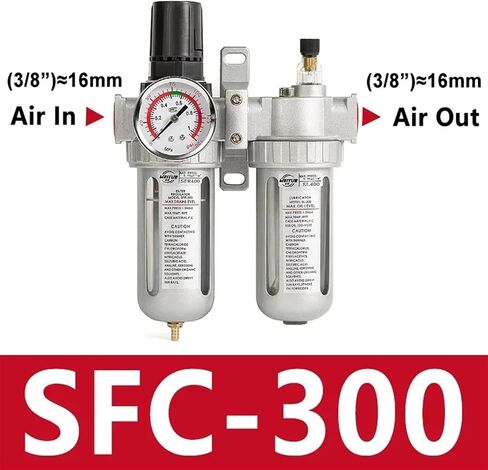 SFC400 1/2 SFC300 SFC200 1/4 Air Compressor Filter Regulator Oil Water Separator Trap Regulator Valve Pneumatic Parts(SFC-200) in Saudi Arabia