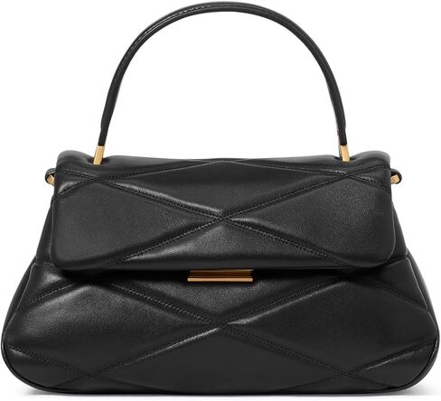 kate spade new york Grace DOT FINE Grain Leather Small top Handle, Black Multi in Kuwait