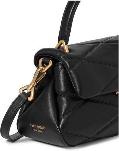 kate spade new york Grace DOT FINE Grain Leather Small top Handle, Black Multi in Kuwait