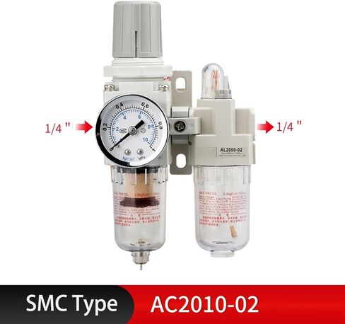 Metallic AC2010-02 AC3010-03 AC4010-04 منظم الزيت المنظم للضغط الزمني للضاغط المميت الهوائي (AC3010-03D) in Saudi Arabia
