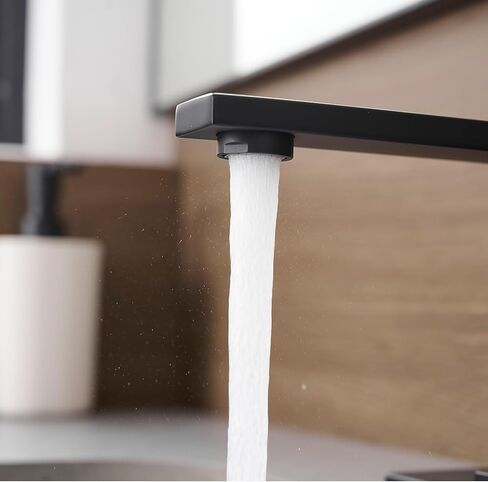 Black Bathroom Faucet YXOCVIR Single Hole with Pop-Up Bathroom Drain Single Handle Bathroom Faucet Suitable for Vanity Sinks, RV, Farmhouses, Suitable for 1 or 3-Hole Installation in Saudi Arabia