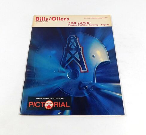 1968 Houston Oilers at Buffalo Bills AFL Football Program 10-27-68 - NFL Programs in Saudi Arabia