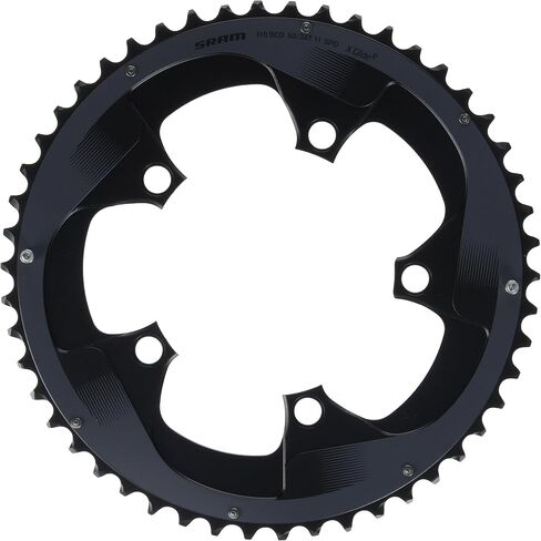 Sram Road Chainring Force22 X-Glide R 50t Yaw S3 Bolt Hidden Bolt و Non Hidden Bolt 110 مم من الألومنيوم BB30 أو GXP (50-34) 5 مم-Blast Black in Saudi Arabia