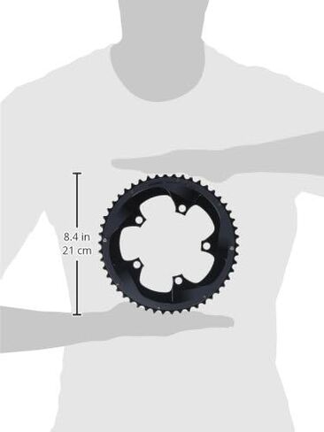 Sram Road Chainring Force22 X-Glide R 50t Yaw S3 Bolt Hidden Bolt و Non Hidden Bolt 110 مم من الألومنيوم BB30 أو GXP (50-34) 5 مم-Blast Black in Saudi Arabia