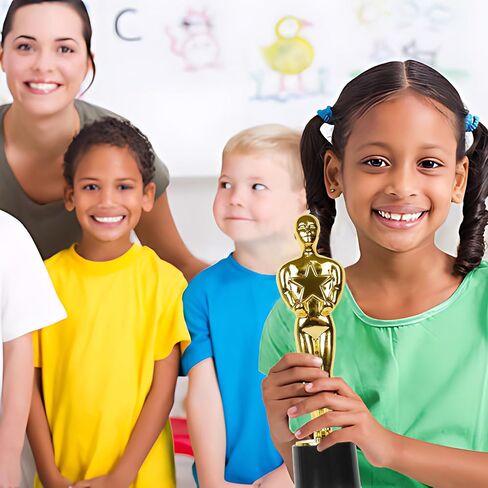 Plastic Gold Star Award Trophies 24 Pack 6 Inch Tall Golden Statue Award for Party Decorations, Party Favors, School Award, Game Prize, Party Prize and Appreciation Gifts in Saudi Arabia