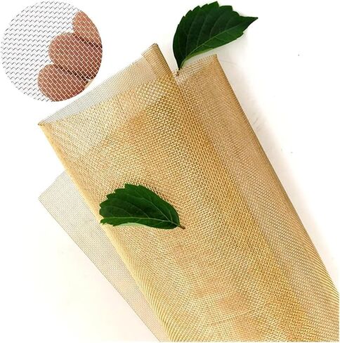 TIST Copper Mesh Sieve 10-200 Mesh Electrostatic Copper Wire Mesh-Electromagnetic Signal Shielding Brass Woven Wire Mesh Copper Mesh Rolls(40mesh) in Saudi Arabia
