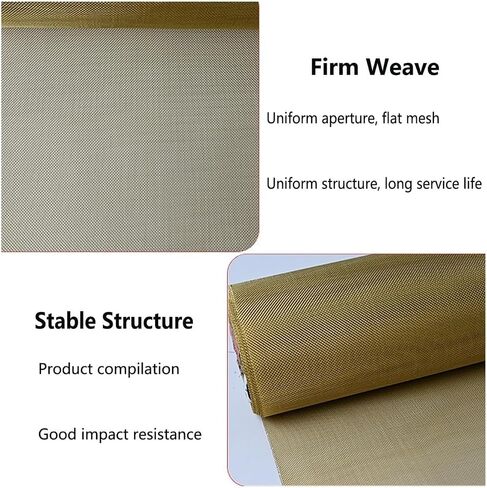 TIST Copper Mesh Sieve 10-200 Mesh Electrostatic Copper Wire Mesh-Electromagnetic Signal Shielding Brass Woven Wire Mesh Copper Mesh Rolls(40mesh) in Saudi Arabia