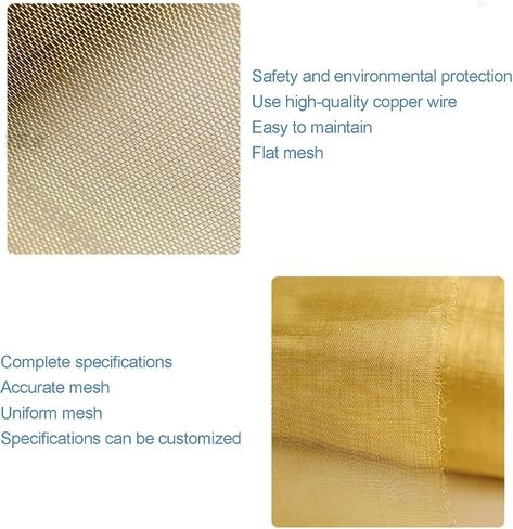 TIST Copper Mesh Sieve Filter Mesh Made of Brass Used for Gardening Window Mesh Crafts Brass 60mesh Copper Mesh Rolls in Saudi Arabia