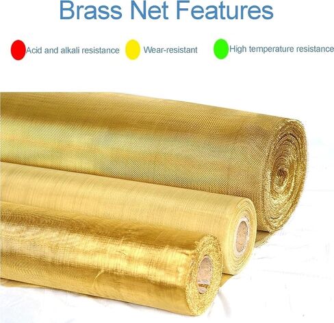 TIST Copper Mesh Sieve Filter Mesh Made of Brass Used for Gardening Window Mesh Crafts Brass 100mesh Copper Mesh Rolls in Saudi Arabia