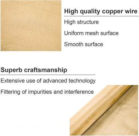 TIST Copper Mesh Sieve Shielding Electromagnetic Waves with Copper Mesh Cloth and Copper Mesh Filter (180 Mesh) Copper Mesh Rolls in Saudi Arabia