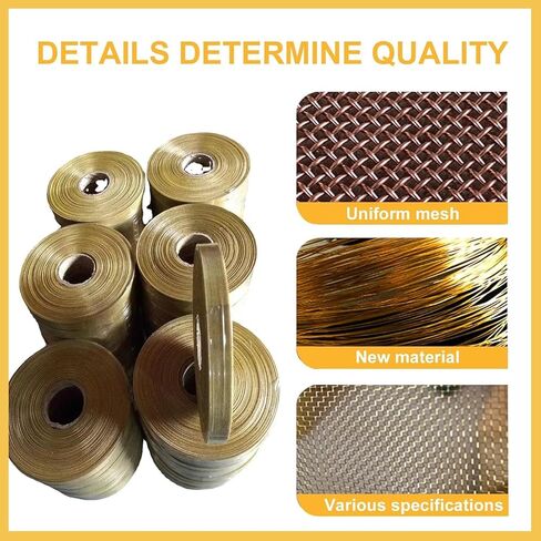TIST COPPER MESH SIEVE BRASS GOSER WIRE ، مرشح شبكة سلكية ناعمة ، لفائف النحاس النحاسية من النحاس النحاسية (100MESH) in Saudi Arabia