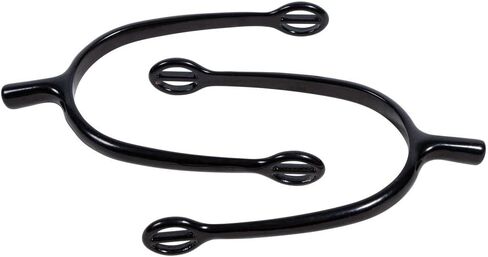 Schneiders FES Ladies Prince of Wales Black Spurs | Essential Horse Riding Accessory | Black Powder Coated Finish | Ideal for Equitation Riders | 2 3/4" Inside Heel Width | Equestrian Staple in Saudi Arabia