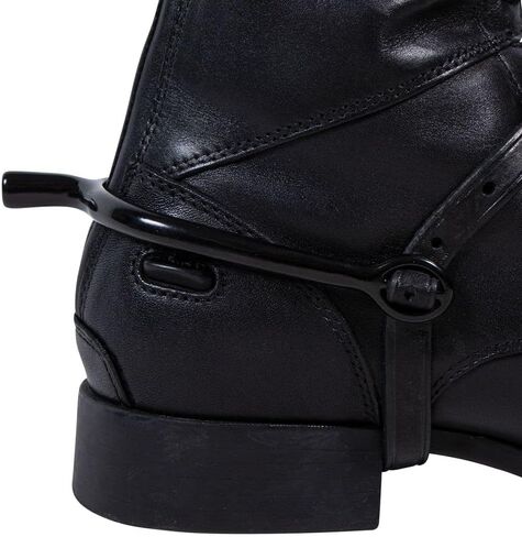 Schneiders FES Ladies Prince of Wales Black Spurs | Essential Horse Riding Accessory | Black Powder Coated Finish | Ideal for Equitation Riders | 2 3/4" Inside Heel Width | Equestrian Staple in Saudi Arabia