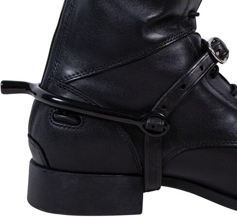 Schneiders FES Ladies Prince of Wales Black Spurs | Essential Horse Riding Accessory | Black Powder Coated Finish | Ideal for Equitation Riders | 2 3/4" Inside Heel Width | Equestrian Staple in Saudi Arabia