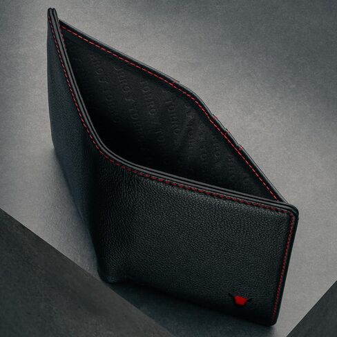 TORRO Genuine USA Leather Men’s Billfold Wallet [RFID Blocking] [5 Credit Card Slots] [1 Microfibre Lined Cash Compartment] [Slim Profile] [Bifold] in Kuwait