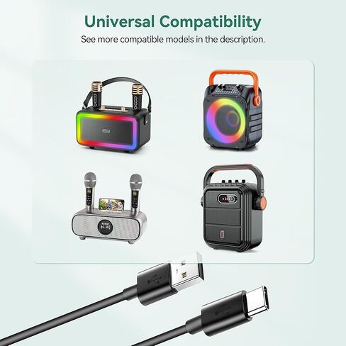 Wall Charger Work with Karaoke Machine, FITE ON USB Power Adapter + Power Cord Compatible with MOYLEAF Portable Karaoke Machine Power Supply in Saudi Arabia