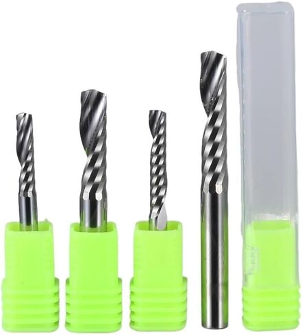 3.175/4/5/6/8/10/12MM فردي مركب CNC CNC Carbide بتات لقطات طحن أكريليك PVC (3.175x20x45l) in Saudi Arabia