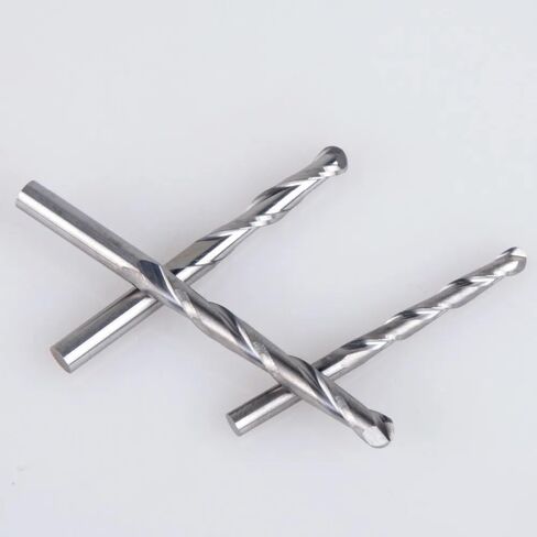 3.175mm 4mm 6mm 2 Flute Spiral Ball Nose End Mill CNC Router Bits for Tungsten Carbide Milling Route Tool(4x32x55L) in Saudi Arabia