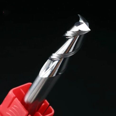 2 المزامير نهاية مطحنة الصلبة كربيد القطع الألومنيوم CNC الآلات CNC Machining 0.1mm-20mm الموجه اللولبي بتات نقش النحاس الخشب (16x16x45x100) in Saudi Arabia