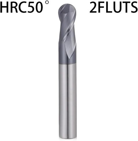 HRC 50 55 65 Ball Nose End Milling Cutter Tungsten Carbide Cutter CNC Router Bit Milling Tool 2 Flute Ball End Mill(R1.5XD3X100,HRC55 2F) in Saudi Arabia