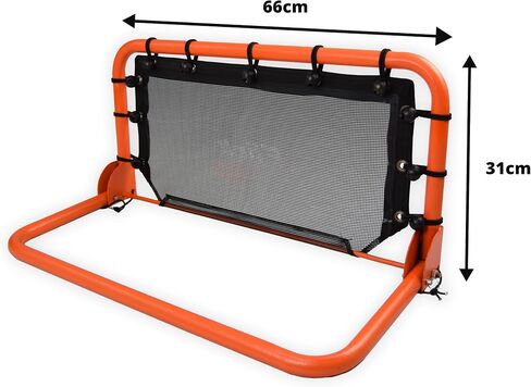 Flick Urban Mini Wall Soccer Rebounder - Net Football Rebounder Net - معدات التدريب على كرة القدم مصممة لتحسين تدريب كرة القدم الخاص بك مع وظائف متعددة الرياضات - 66 سم × 31 سم in Saudi Arabia