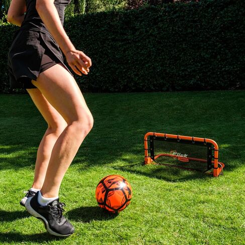 Flick Urban Mini Wall Soccer Rebounder - Net Football Rebounder Net - معدات التدريب على كرة القدم مصممة لتحسين تدريب كرة القدم الخاص بك مع وظائف متعددة الرياضات - 66 سم × 31 سم in Saudi Arabia