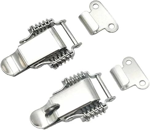 2pcs-108-steel-k latch DK108 Spring Boxcle Firoccase Tool Box Locking Locking Aggle Hasp Lock Hollery Box in Saudi Arabia