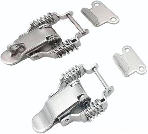 2pcs-108-steel-k latch DK108 Spring Boxcle Firoccase Tool Box Locking Locking Aggle Hasp Lock Hollery Box in Saudi Arabia