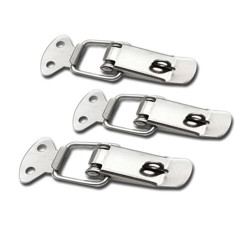 1Pcs 201 Stainless Steel Toggle Hasp Latch Flat Beak Drawer Latch Lock Box Wooden Case Fixed Clasp Buckle Lock 106 in Kuwait