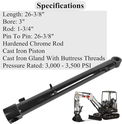Hydraulic Boom Cylinder Assy Replacement for Bobcat E32 E32I E35 E35I Mini Excavator 7191555 AKWH in Saudi Arabia